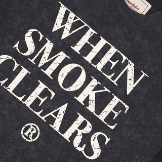 When Smoke Clears | Logo Tee | Space Black/Bone