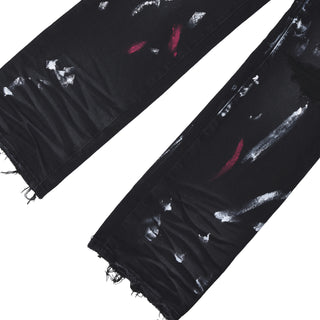 When Smoke Clears | Painted Denim | Black