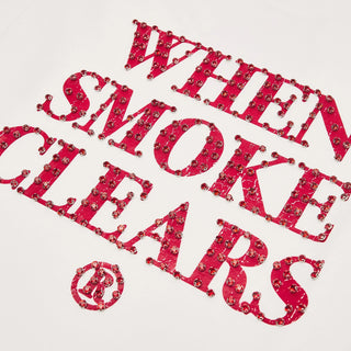 When Smoke Clears | Diamond Tee | Bone-White/Red