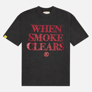When Smoke Clears | Diamond Tee | Space Black/Red