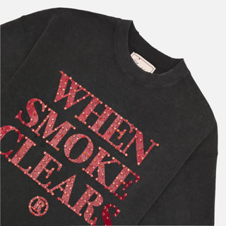 When Smoke Clears | Diamond Tee | Space Black/Red