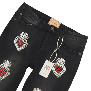When Smoke Clears | Pearl Denim | Red
