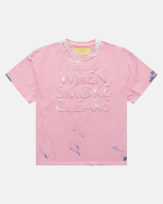 When Smoke Clears | Painted Thrashed Tee (PINK)
