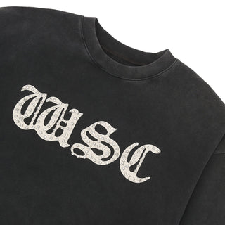 When Smoke Clears | WSC Rhinestone Sweatshirt | Black/White